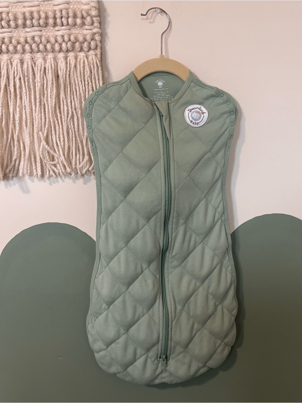 Dreamland Swaddle Original - Sage Green Baby Sleep Sack 0-6 months